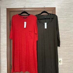 Two casual dresses NWT from YanaK in OSFA
